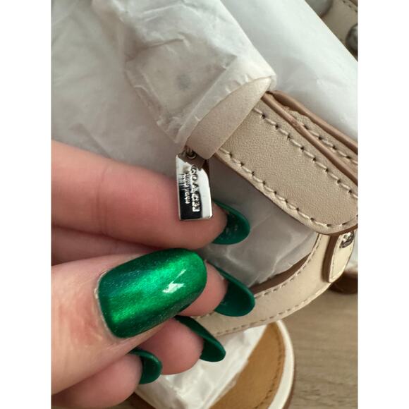 NWB! Coach SADIE SEMI MATTE CALF CHALK - Picture 5 of 11